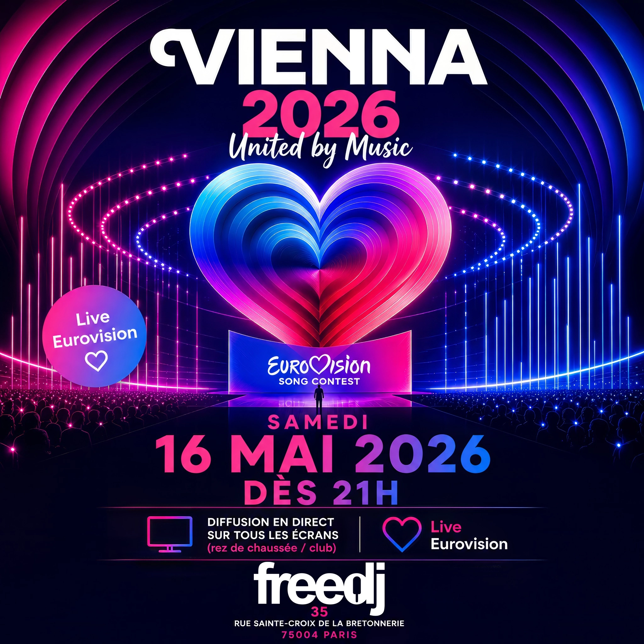 ✨ Eurovision en live au Freedj ✨