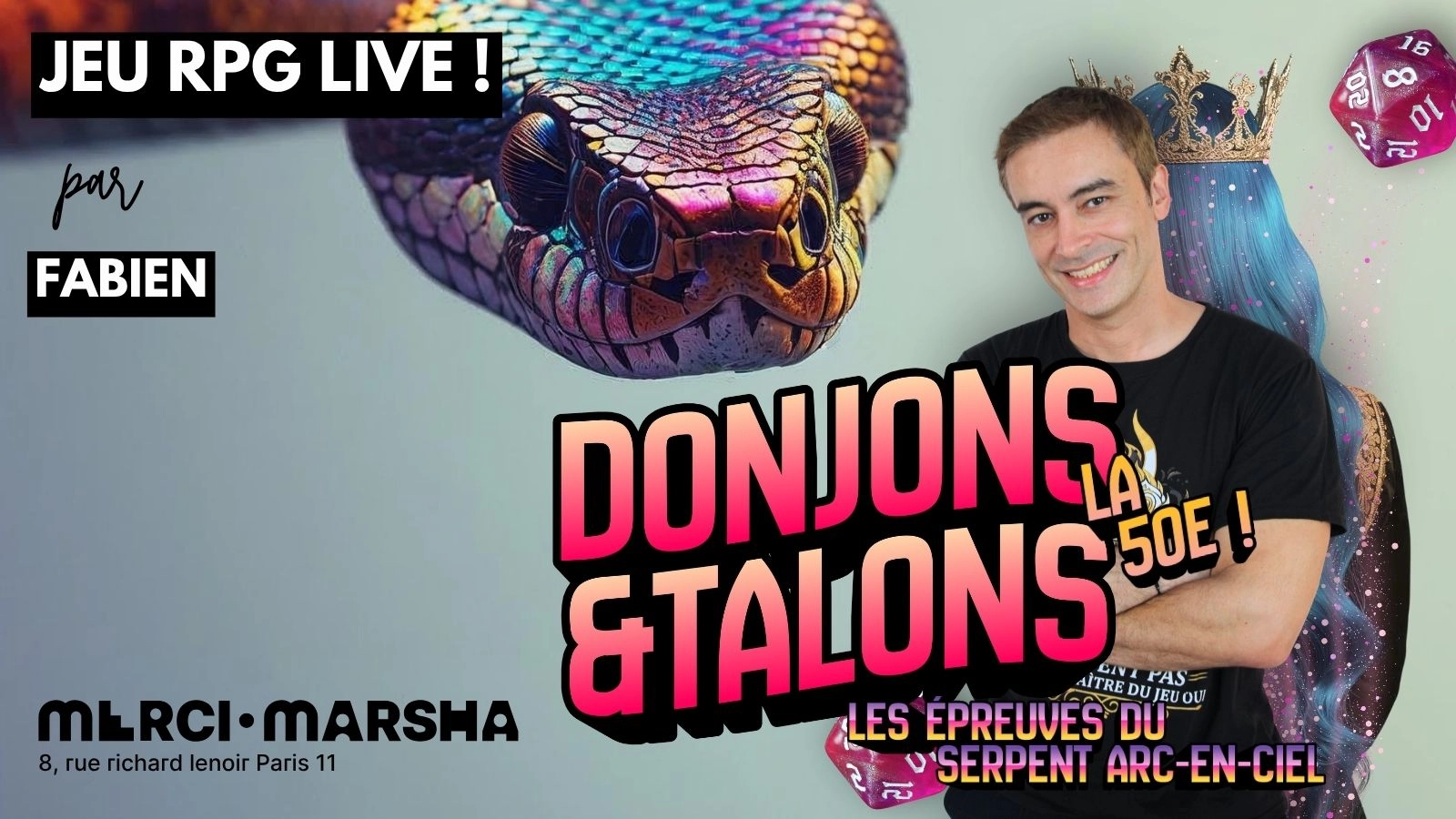 Donjons & Talons, grand bal RPG pour toustes ! 50e épisode !
