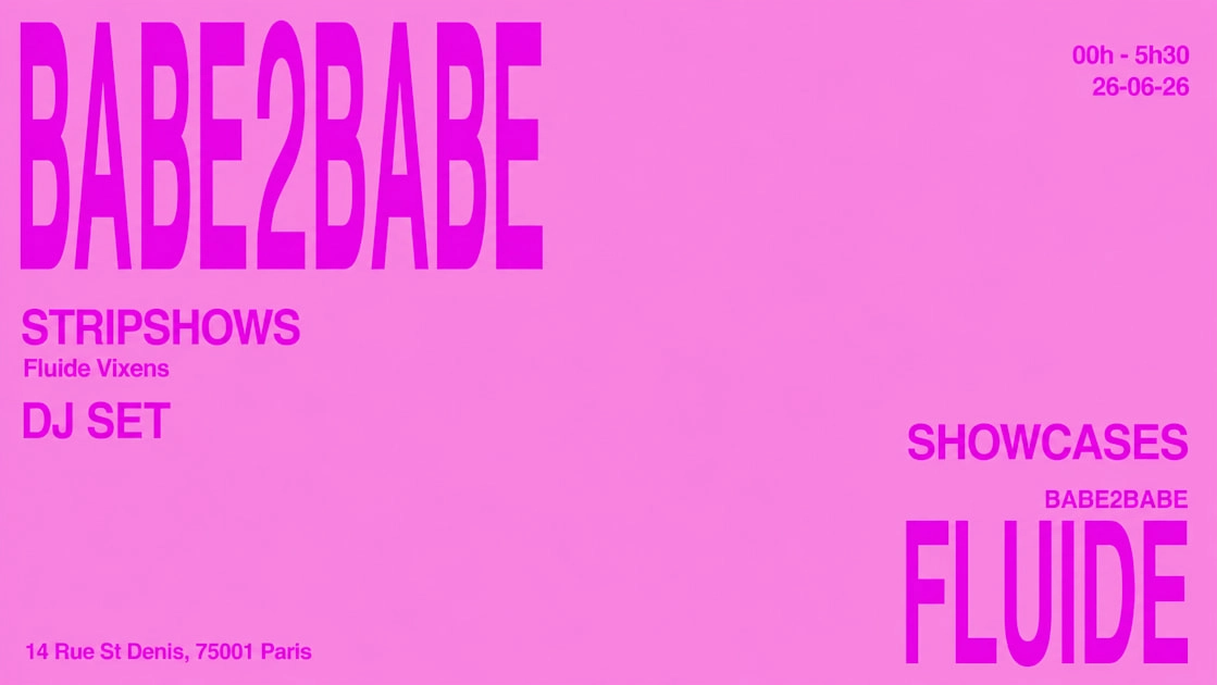 Babe2babe X Fluide : Pride Edition