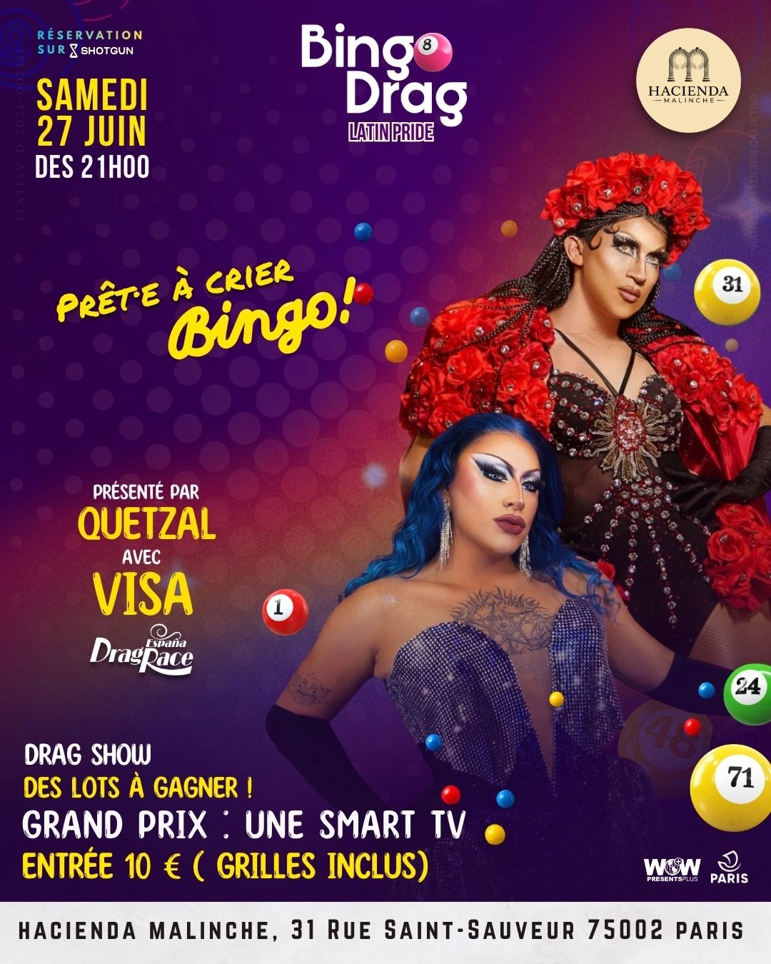 Bingo Drag Musical Avec Visa Drag Race Spain - Pride Edition