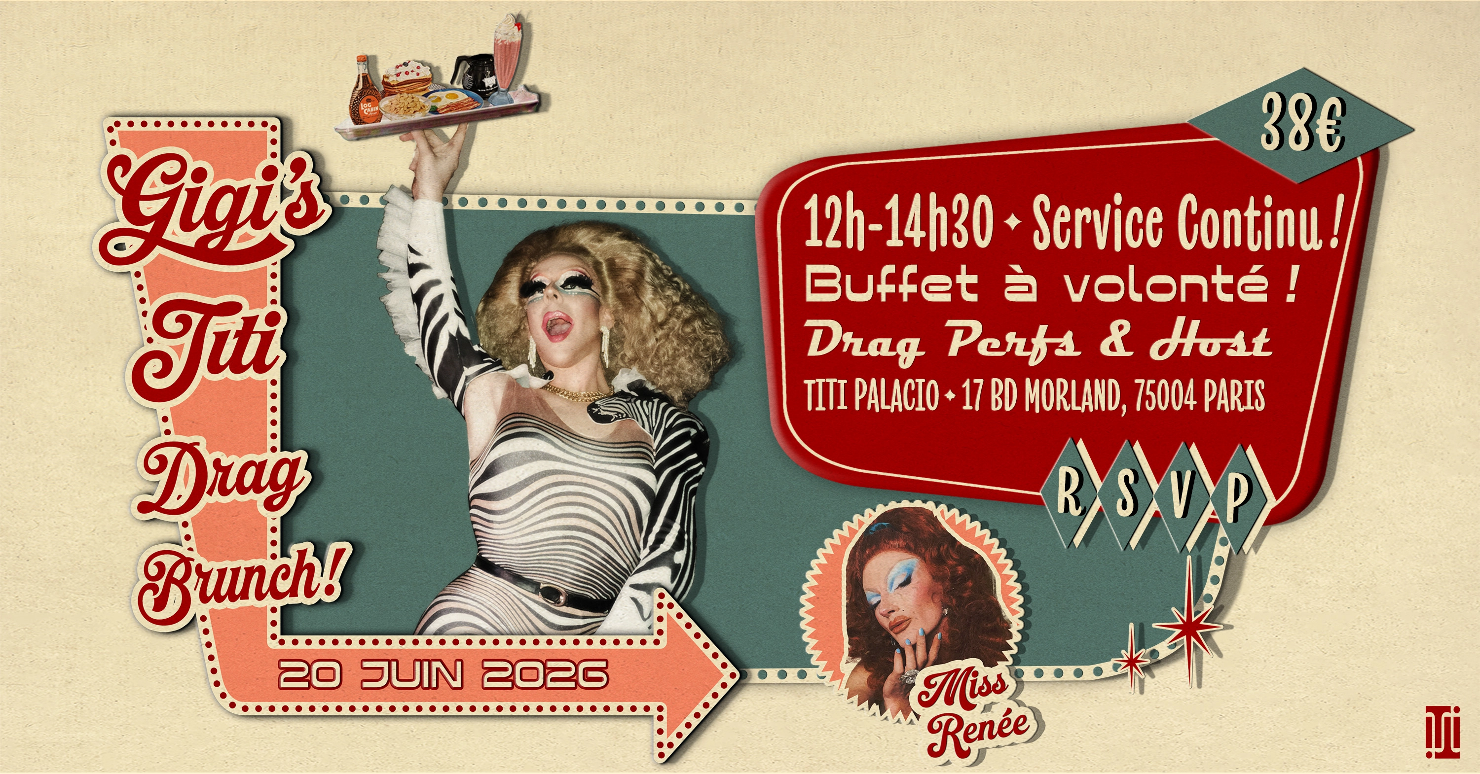 GIgi's TIti Drag Brunch au Titi Palacio w/ Miss Renée!