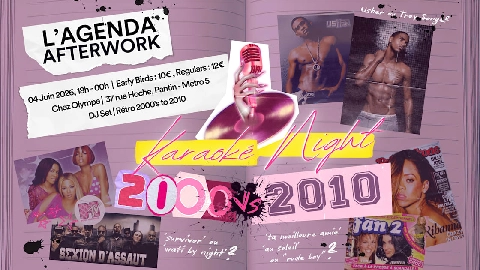 L'agenda Afterwork - Karaoke Night Années 2000 Vs 2010