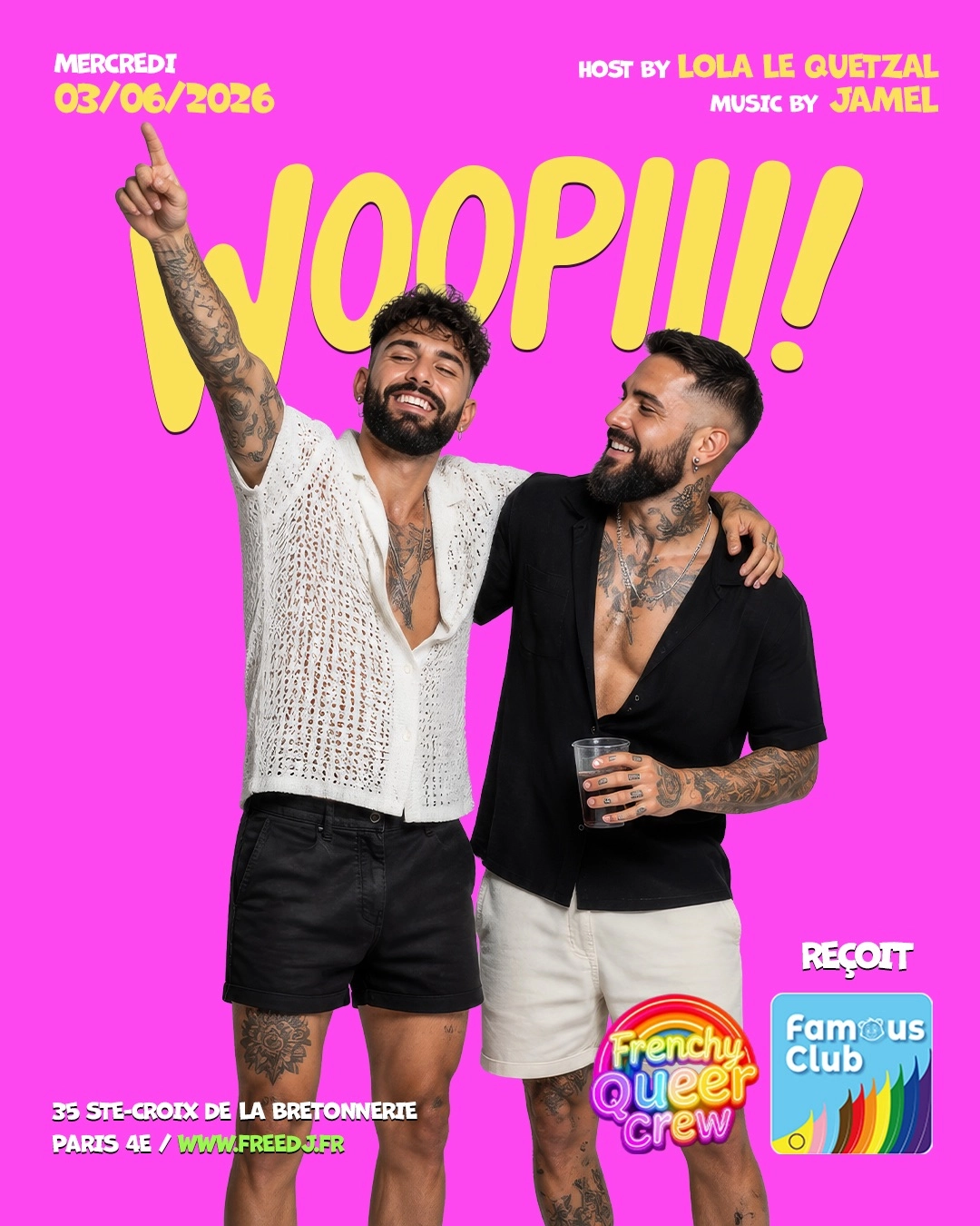 Woopiii reçoit Frenchy Queer Crew et The Famous Club