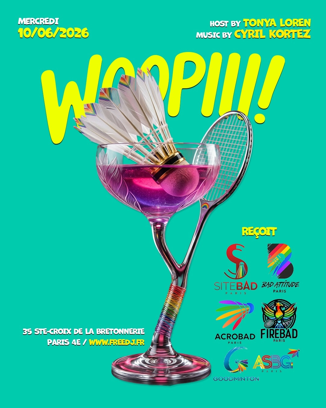 Woopiii reçoit les assos de Badminton