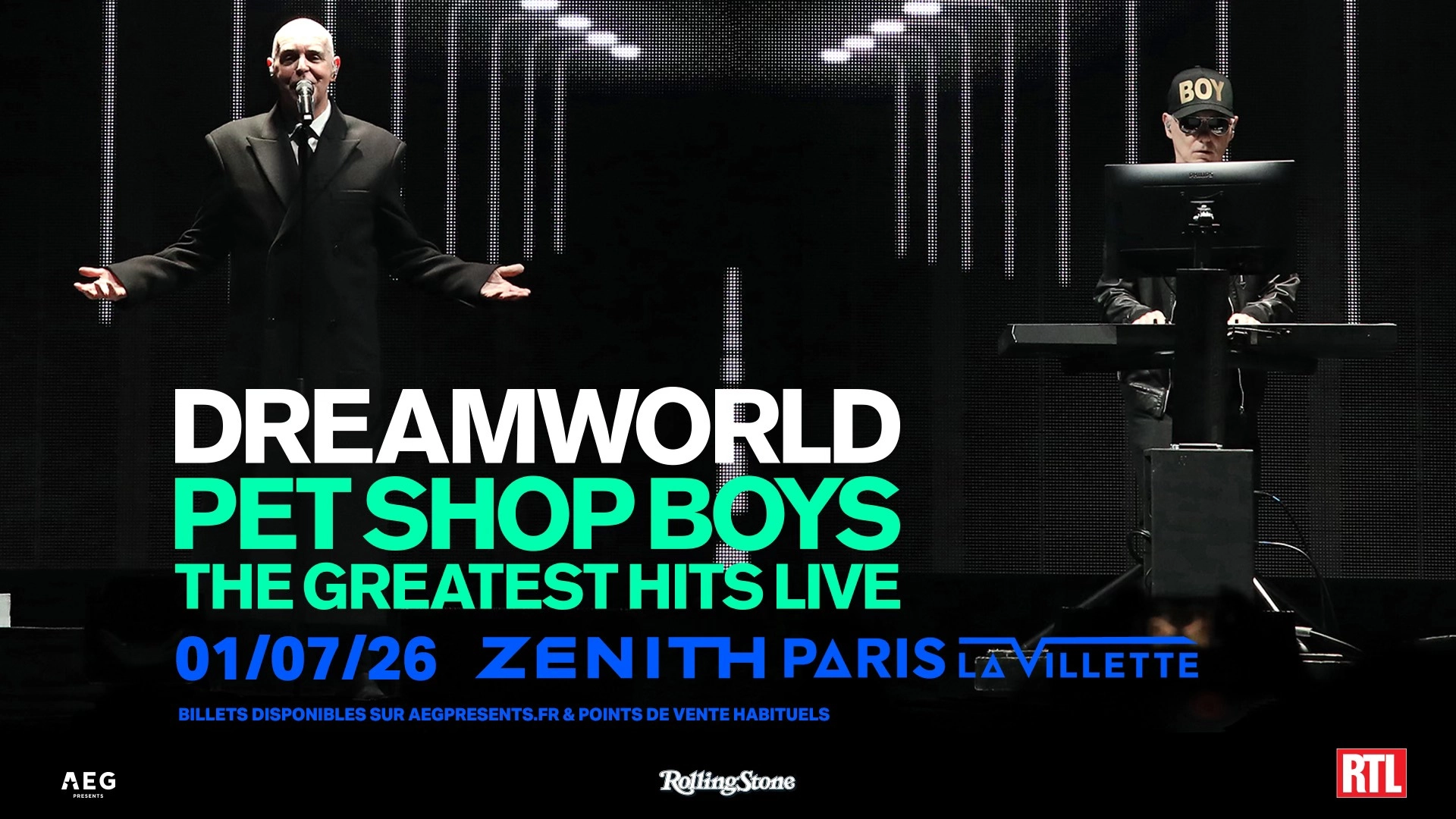 Pet Shop Boys • Zénith Paris, La Villette • 1er juillet 2026